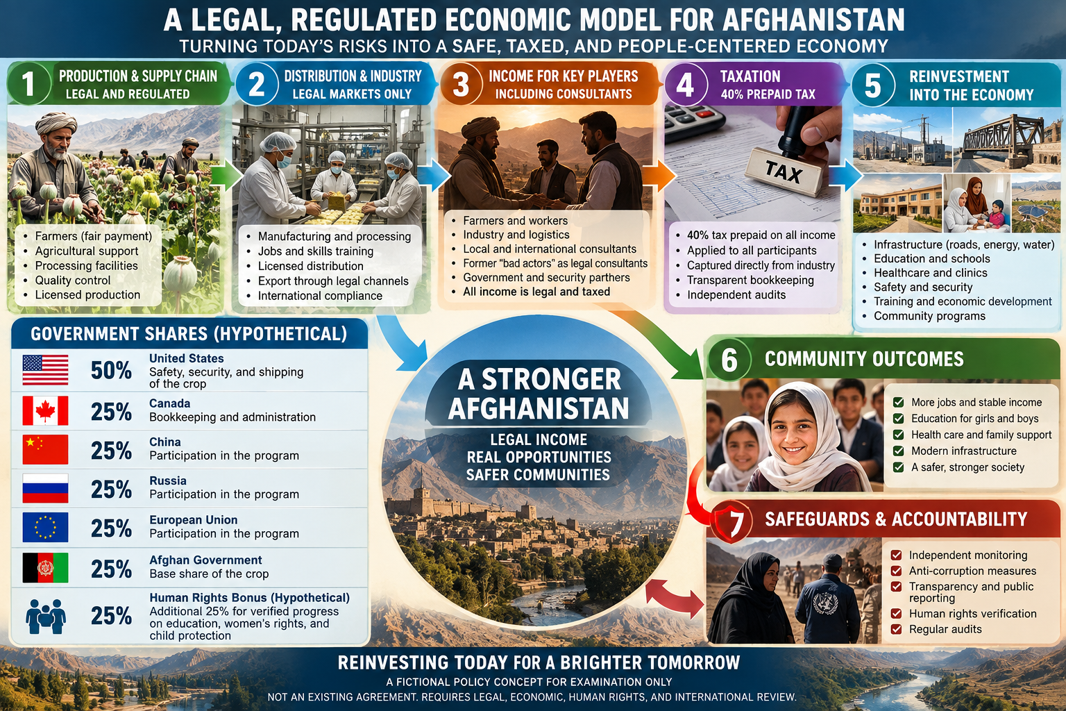 A Legal, Regulated Economic Model for Afghanistan