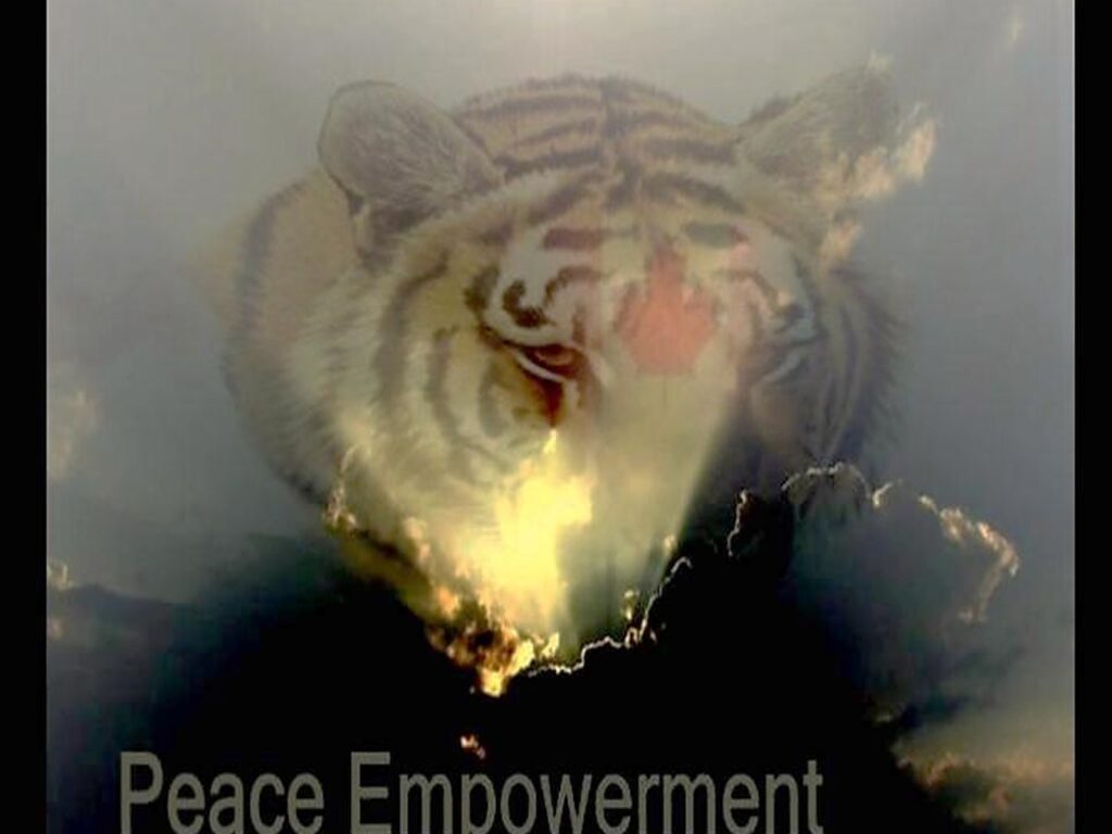 White paper tiger mascot